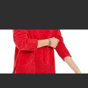 Style & Co Women's Chenille Sweater Red Size Petite Medium